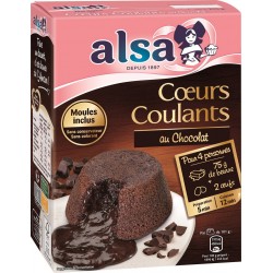 ALSA Préparation gâteau cœur coulant chocolat