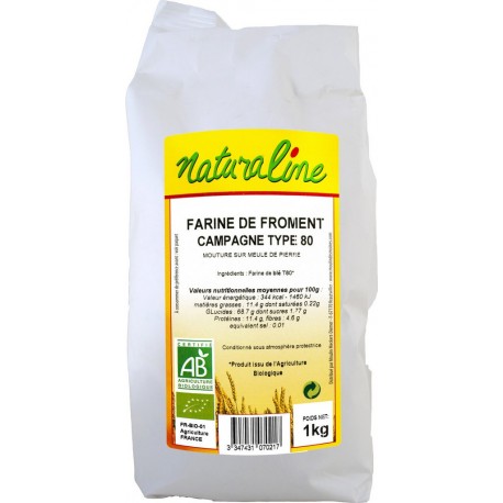 T80 Naturaline Farine de blé de campagne