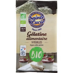 Sainte Lucie Gélatine bio alimentaire