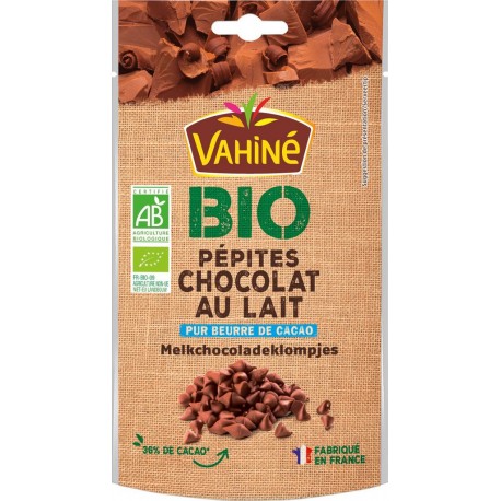 Vahine Pépites de chocolat au lait Bio