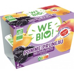 We Bio Compote pomme pruneau sans sucres ajoutés Bio !
