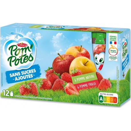 Ssa Pom Potes Compote pomme & pomme fraise SSA POM'POTES