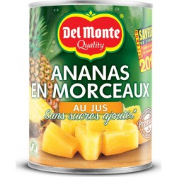 Del Monte Fruits au sirop ananas en morceaux 350g