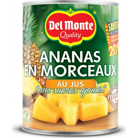 Del Monte Fruits au sirop ananas en morceaux 350g