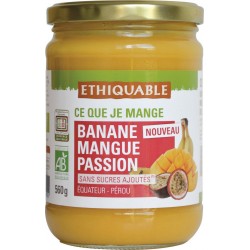 Ethiquable Purée bio banane mangue passion