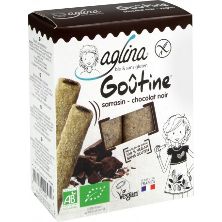 Aglina Biscuits bio Goûtine chocolat noir s/gluten