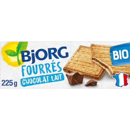 Bjorg Biscuits fourrés chocolat lait bio