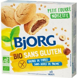 Bjorg Biscuit petit fourré noisette sans gluten bio