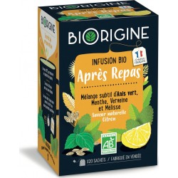 Biorigine Infusions bio après-repas saveur citron