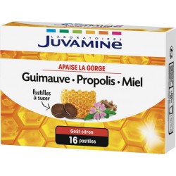 Juvamine Phyto Complément alimentaire guimauve propolis miel apaise la gorge