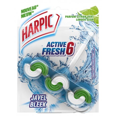 Harpic Bloc Cuvette Active Javel Fresh Citron Vert (lot de 4)