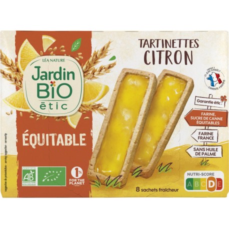 Jardin Bio Biscuits tartinettes citron bio