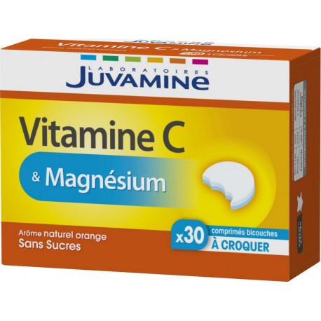 Laboratoires Juvamine Complément alimentaire vitamine C & magnésium