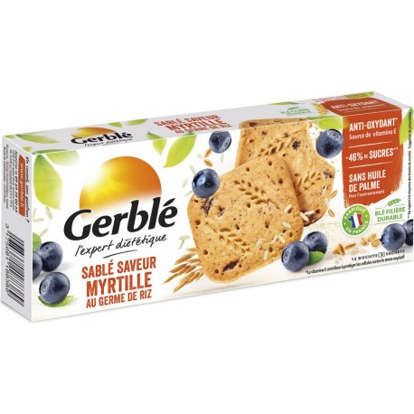 Gerblé Biscuits sablé Myrtille 140g