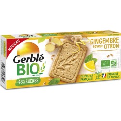 Gerble Bio Biscuit sablé citron gingembre Bio