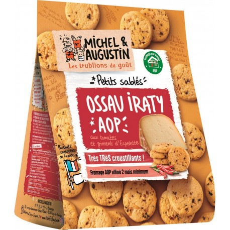 Michel Et Augustin Biscuits apéritifs sablés brebis tomates 100g (lot de 10)