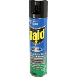 Raid Aérosol insectes volants senteur eucalyptus l'aérosol de 400ml