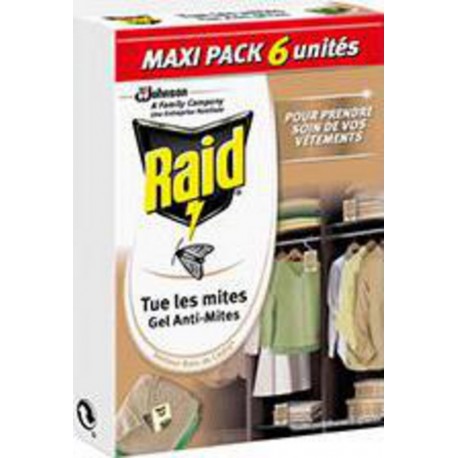 RAID GEL ANTI-MITES CEDRE X6