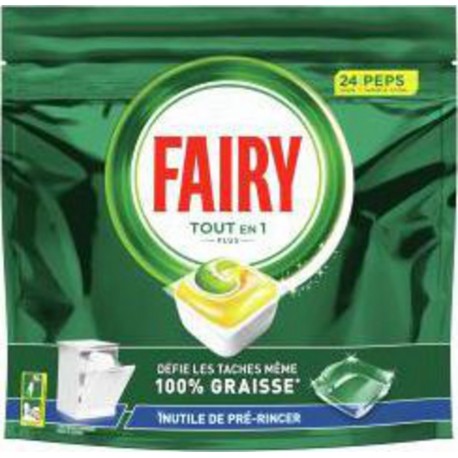 Fairy Lave-vaisselle Tout-en-1 Plus PEPS Citron x24