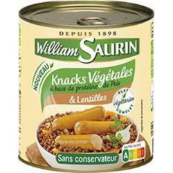 William Saurin Knacks Végétales Lentilles 800g