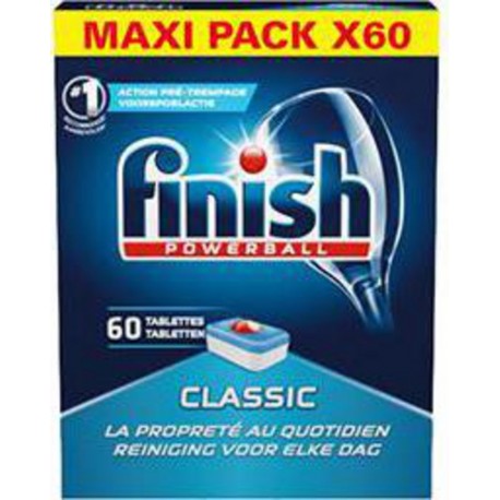 Finish Powerball - Tablettes lave-vaisselle Classic x60 1,08Kg