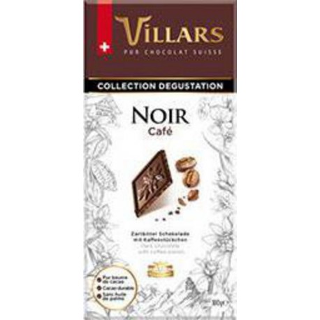 VILLARS TABLET. NOIR CAFE 100G