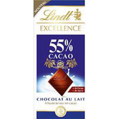 LINDT EXCEL LAIT 55% 80G