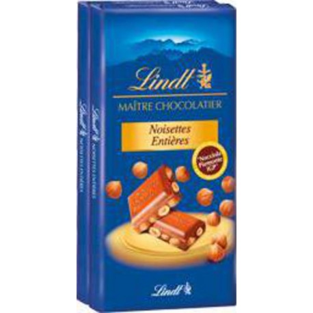 LINDT LAIT NOIS ENT PIEM110X2