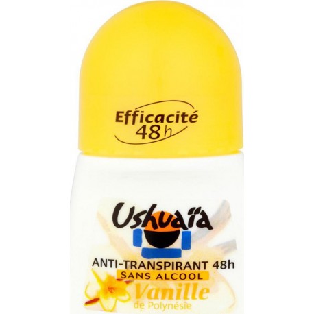 Ushuaïa Anti-Transpirant 48h Vanille de Polynésie 50ml (lot de 4)