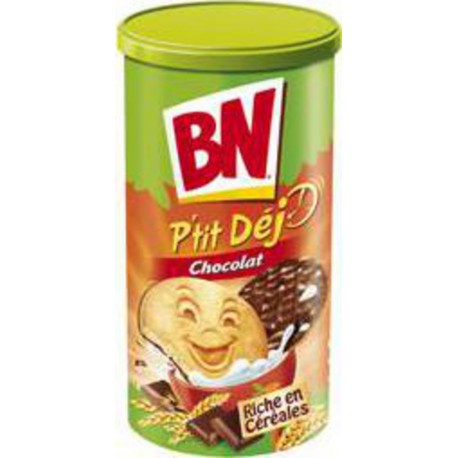 BN P'tit Dej Biscuits riche en Céréales nappés de Chocolat 200g