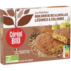 Cereal Galettes boulghour légumes colombo bio