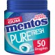 Mentos Chewing-gum Pure Fresh menthol eucalyptus sans sucres 100g (lot de 3)