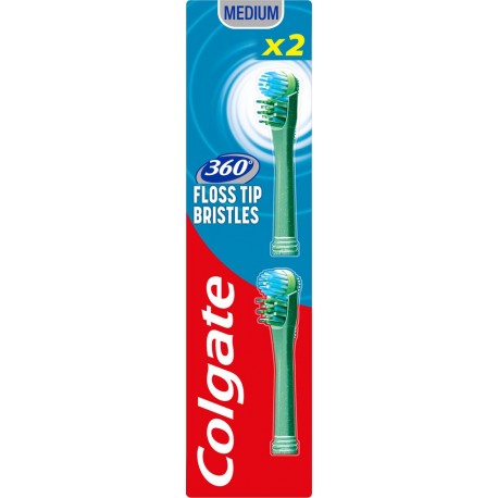 Colgate Têtes de rechange pour brosse à dents électrique medium x2 blister 2