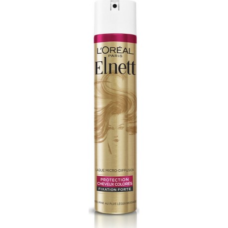 L Oreal Paris Elnett Satin Laque fixation forte protecteur de c L'OREAL PARIS ELNETT SATIN