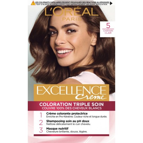 L'Oréal Paris Excellence Creme Coloration permanente 5 châtain clair