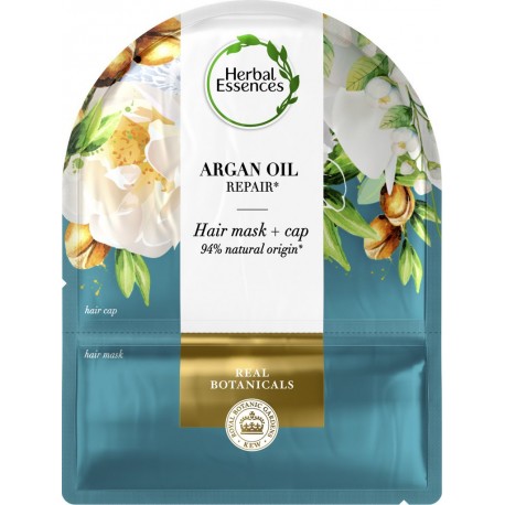 Herbal Essences Masque cheveux réparation à l'huile d’argan + charlotte