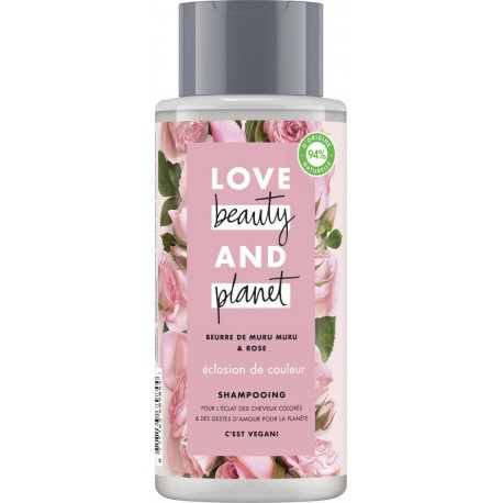 Love Beauty Planet Shampooing au beurre de muru muru et rose LOVE BEAUTY & PLANET