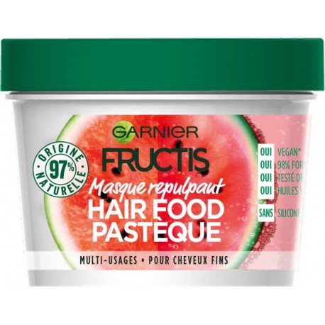 Garnier Masque capillaire fructis food repulpant à la pastèque