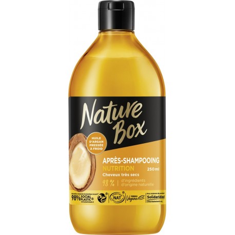 Nature Box Après-shampoing nutrition cheveux sec argan