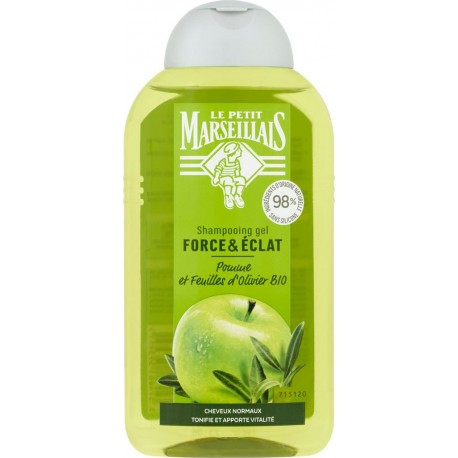 Le Petit Marseillais Shampooing pomme/feuilles d'olivier 250ml