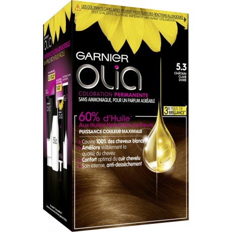 Garnier Olia Coloration permanente 5.3 châtain clair doré