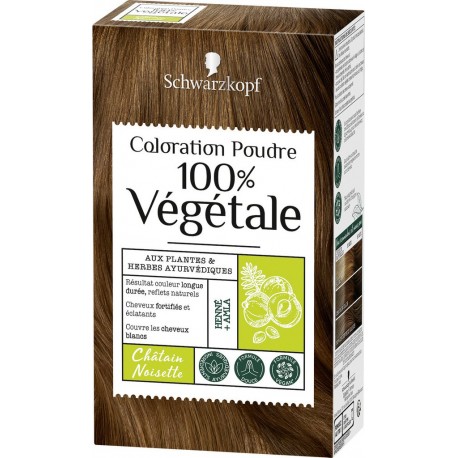 Schwarzkopf Coloration cheveux poudre châtain noisette 100% végétale