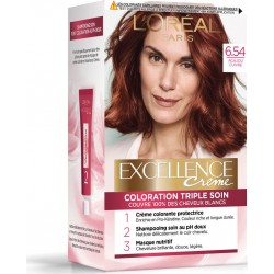 L'Oréal Paris Excellence Creme Coloration permanente 6.54 acajou cuivré