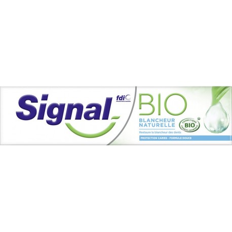 Signal Dentifrice blancheur naturelle Bio 75ml