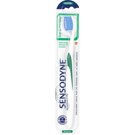 Sensodyne Brosse à dents Précision dents sensibles médium brosse à dents