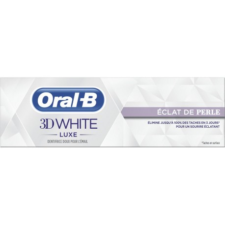 Oral B Dentifrice 3D White Luxe Eclat de Perle