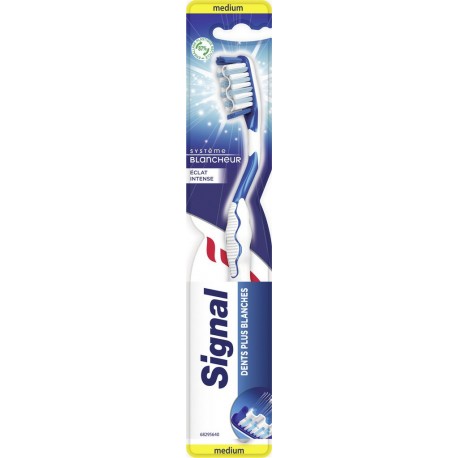 Signal Brosse à dents blancheur éclat intense medium l'unité