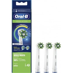 Oral-B Oral B Brosse à dents Lot de 3 brossettes CrossAction - Blanc paquet 3