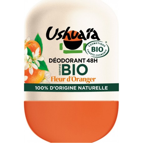 Ushuaia Déodorant à la fleur d'oranger Bio 50ml