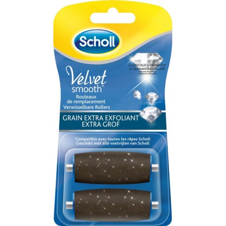 Scholl Rouleaux de remplacement extra exfoliant x2